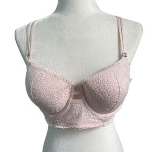 Aerie Real Power Balconette Lightly Padded Lace Bra 38D